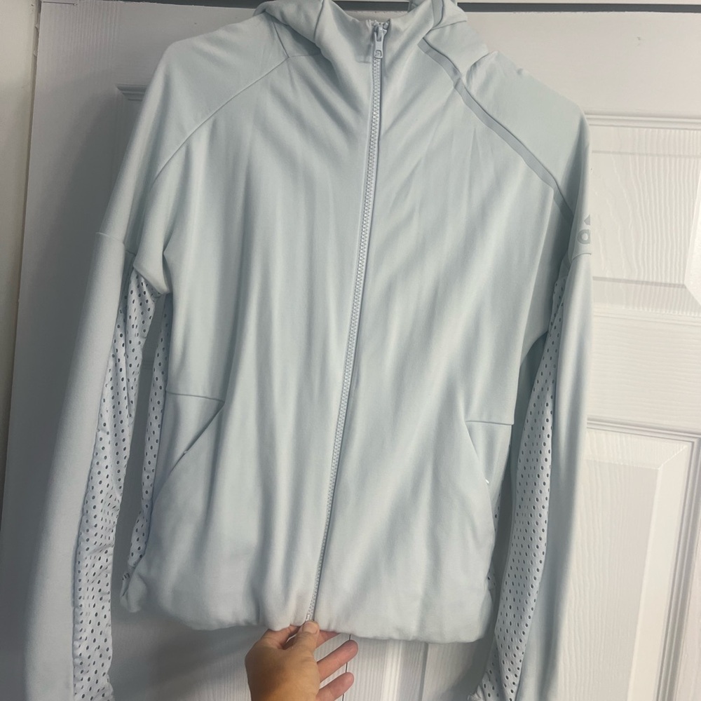 adidas Women's Light Gray Ski Jacket sport size M